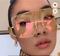 Oversized fashionable glasses